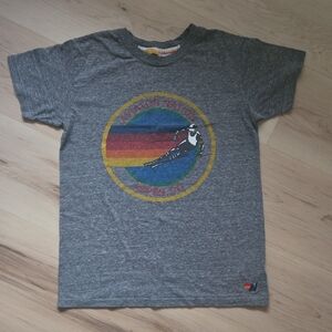 Aviator Nation Kid's Aspen Tee, Grey, Size 14